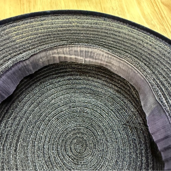 Vintage Elegant Navy Blue Women's Hat with Veil - Picture 11 of 12